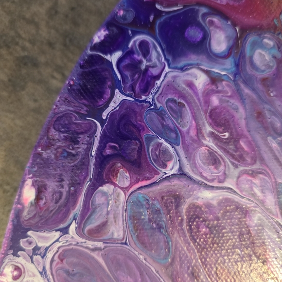 HANDCRAFTED Abstract Heart Painting HANDMADE HANDPAINTED Home Wall Art Decor - Picture 7 of 17